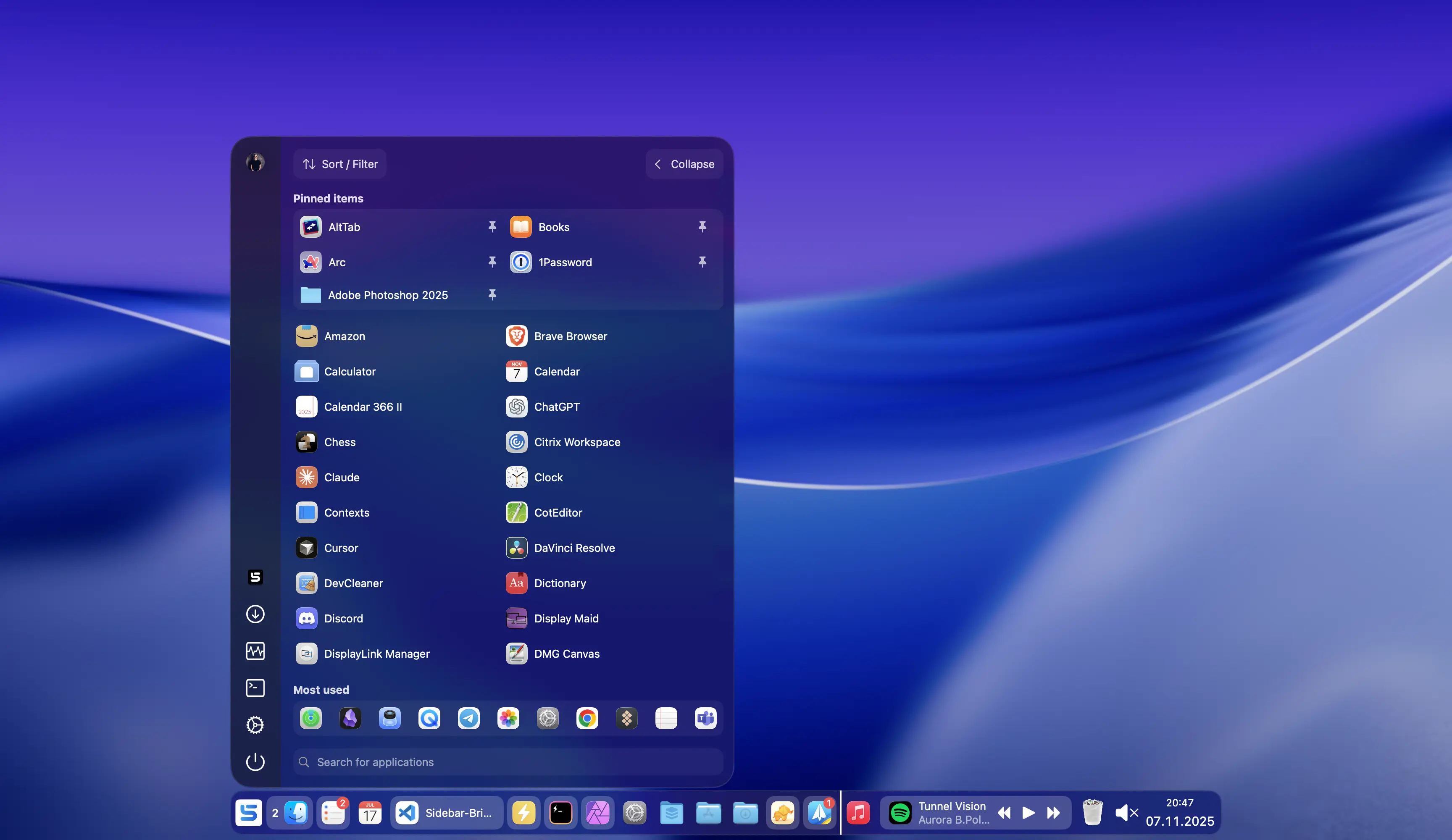 Start menu